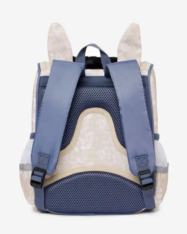 LEMIEUX MINI CHARACTER BACKPACK DREAM Back View - Kids Bunny Backpack with Padded Straps and Mesh Pockets