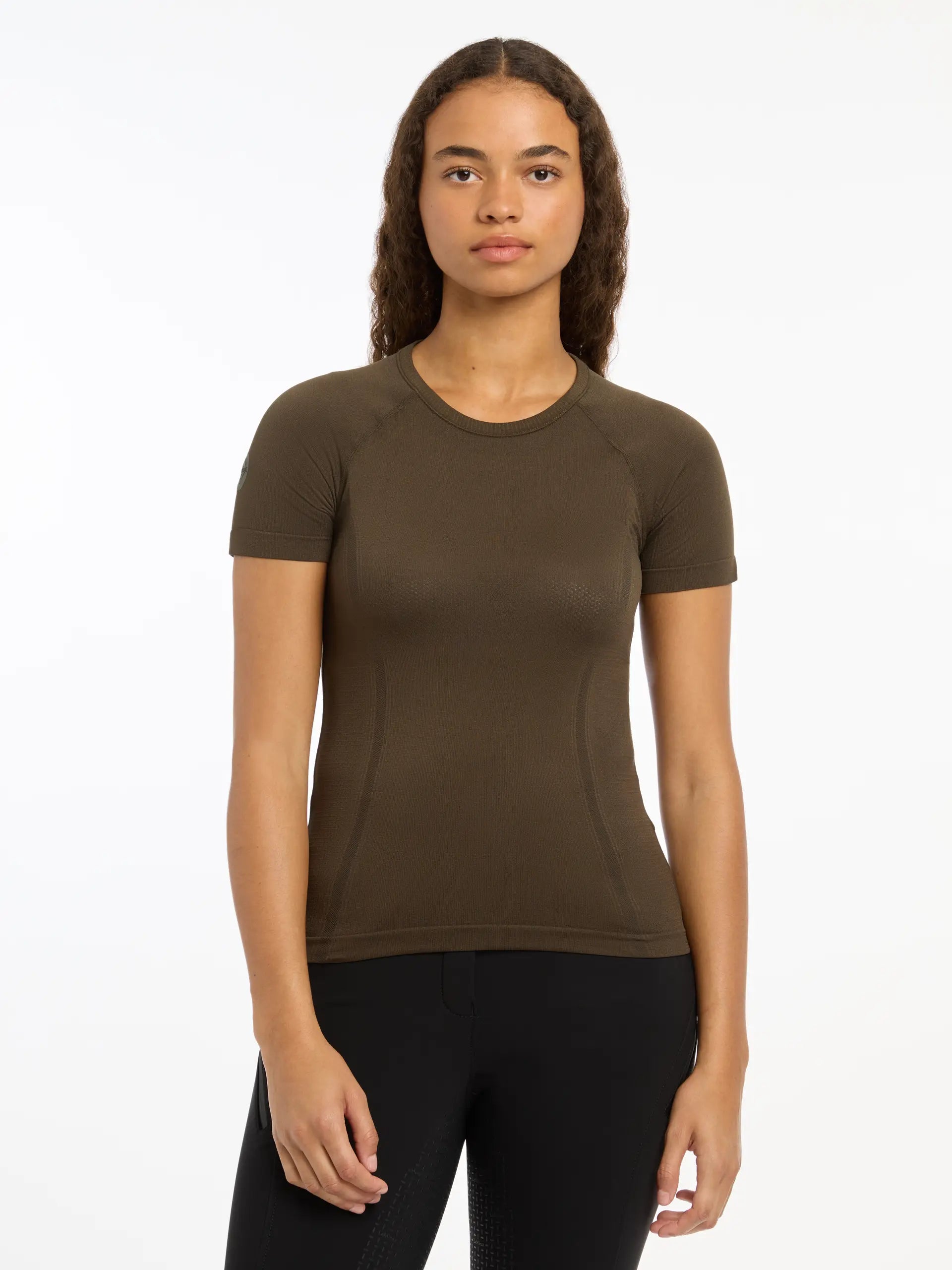 LeMieux Britney Alpine Top: Seamless Short Sleeve Activewear Base Layer | Equiflair