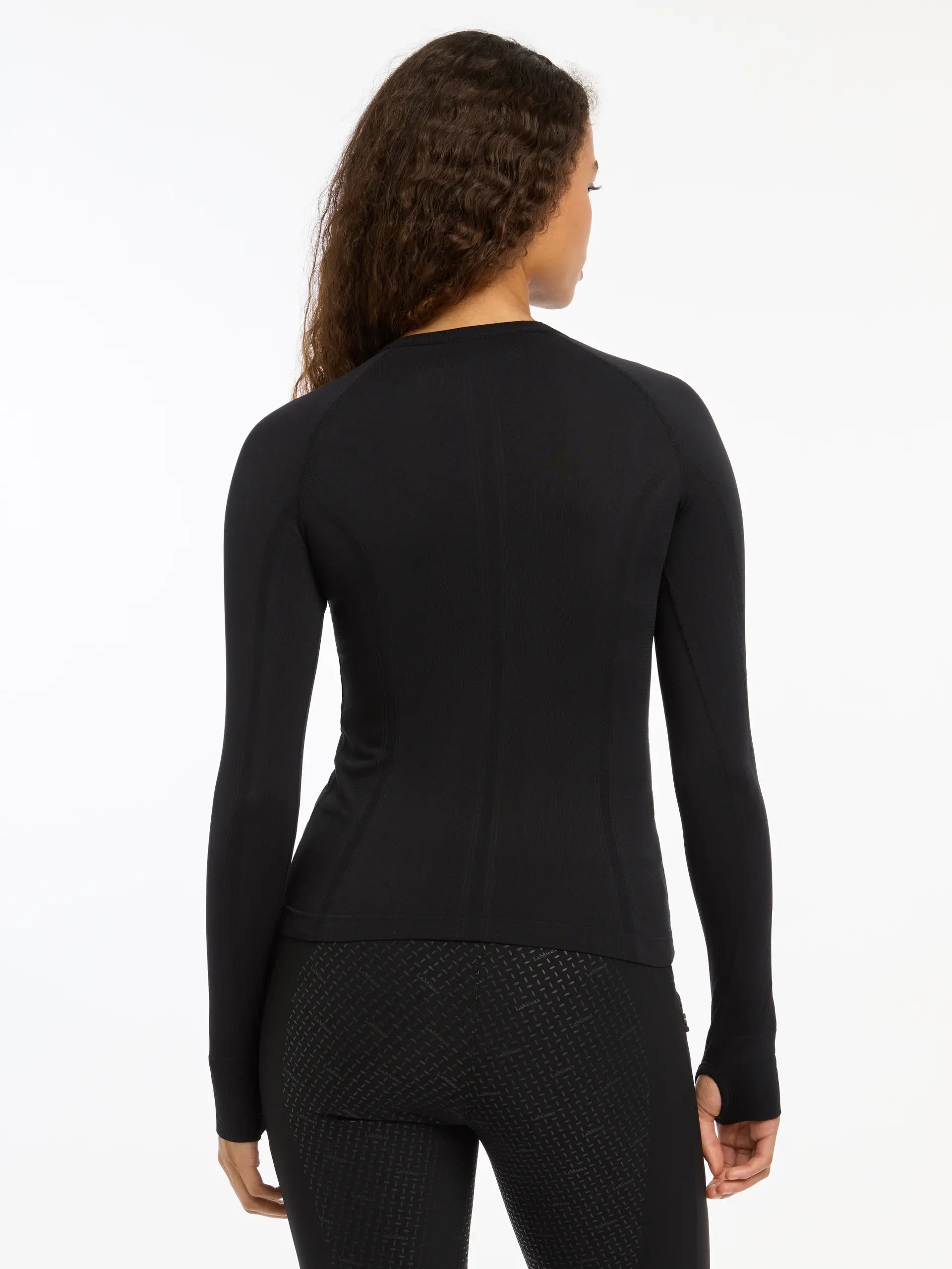 LEMIEUX Britney Seamless Long Sleeve Top Black - Equestrian Sportswear