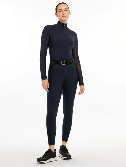 LE MIEUX Isabelle Knee Grip Breeches Navy - Women's Riding Breeches, Equestrian Apparel