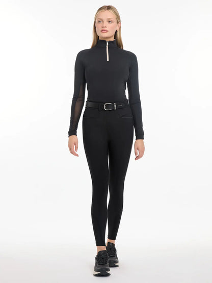 LEMIEUX ISABELLE KNEE GRIP BREECHES BLACK - Equestrian Breeches by Equiflair