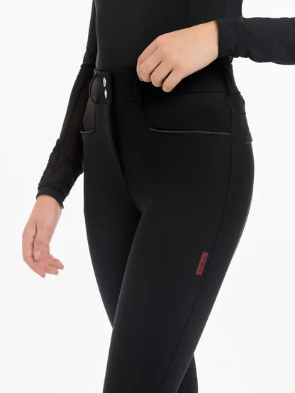 LEMIEUX Isabelle Black Knee Grip Breeches - Equestrian Riding Pants by Equiflair