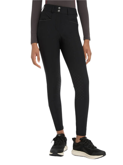 Lemieux Young Rider Izzy Knee Grip Breeches - Black Riding Pants from Equiflair