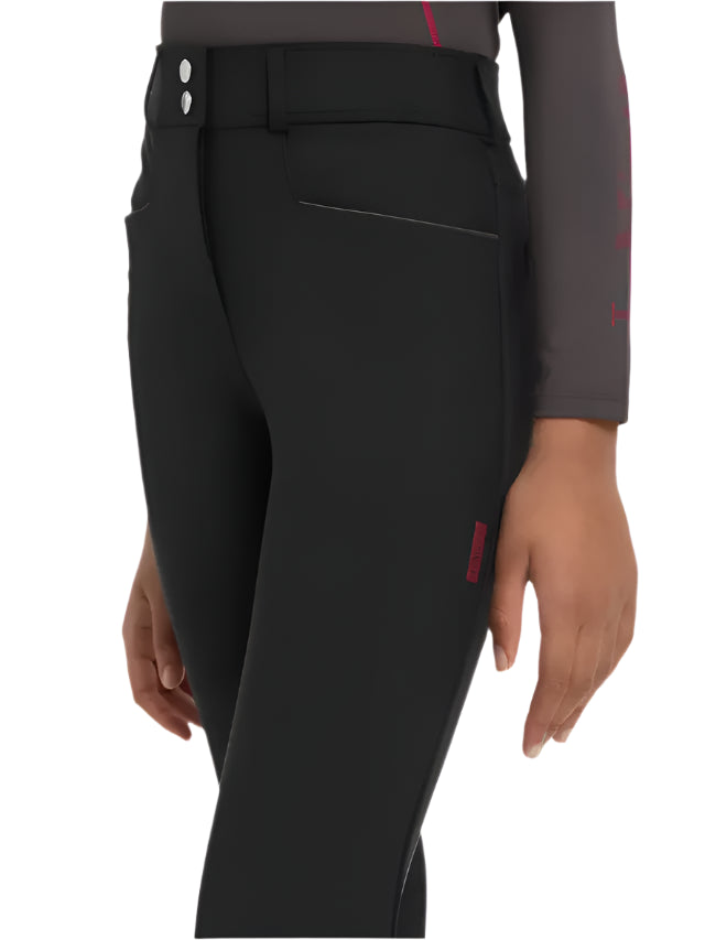 LEMIEUX YOUNG RIDER IZZY KNEE GRIP BREECHES BLACK - Equestrian Apparel