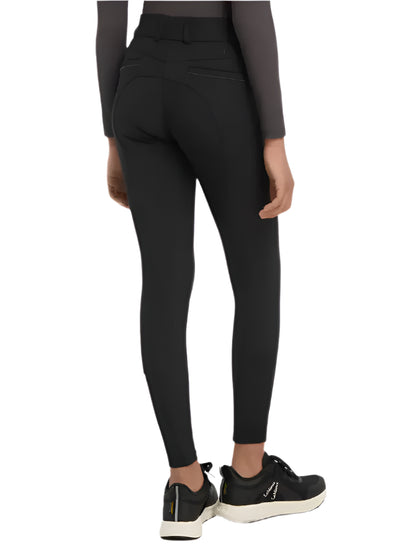 LEMIEUX YOUNG RIDER IZZY Knee Grip Breeches Black - Equiflair equestrian apparel, girls riding pants, black breech, equestrian wear