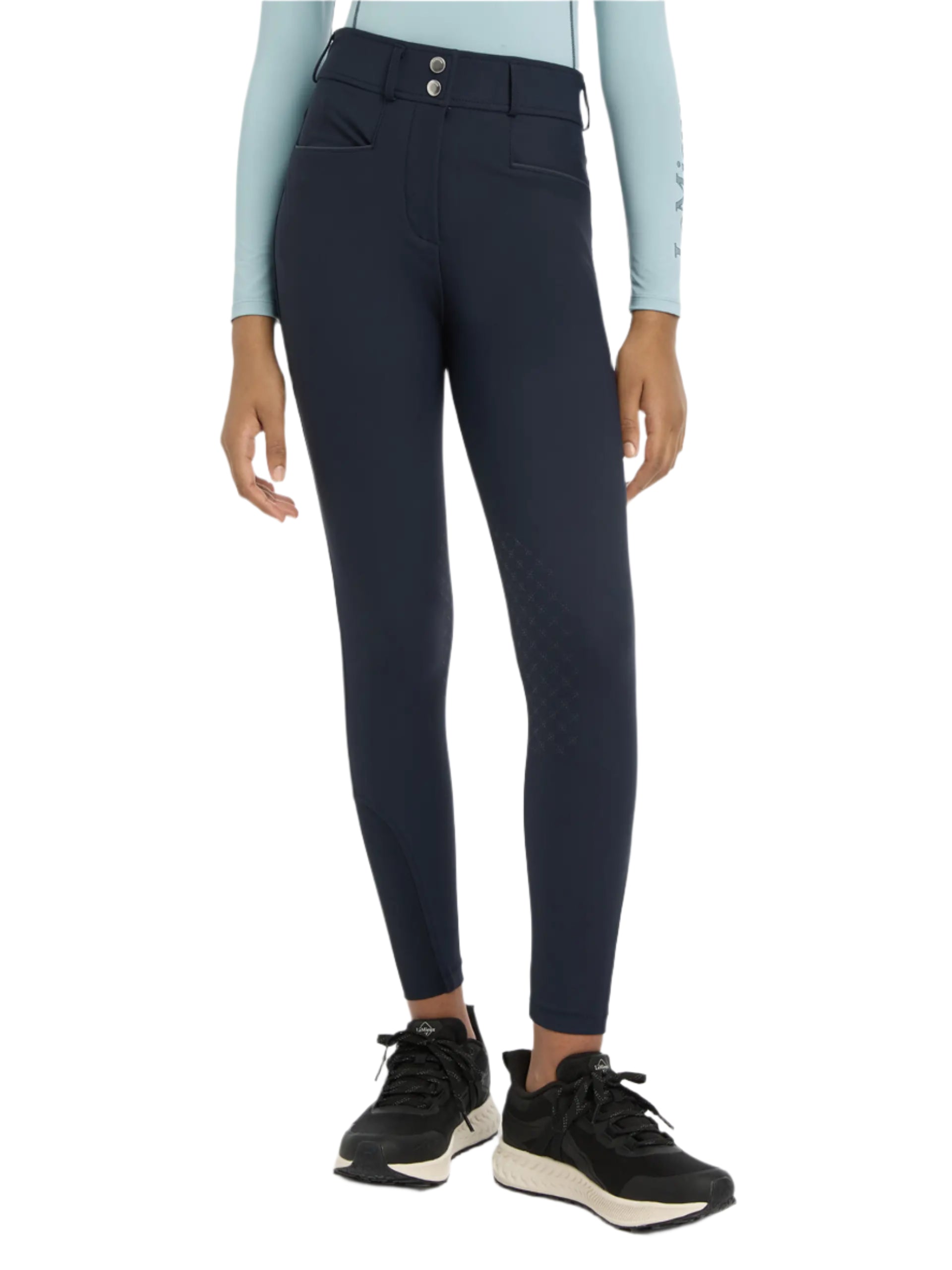 LEMIEUX Young Rider Izzy Knee Grip Breeches Navy. Equestrian Apparel.