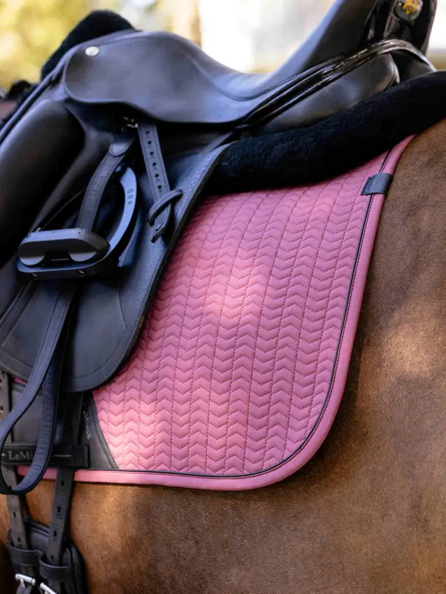 LEMIEUX ESSENCE DRESSAGE SQUARE ROSEWOOD Saddle Pad - Horse Riding Gear