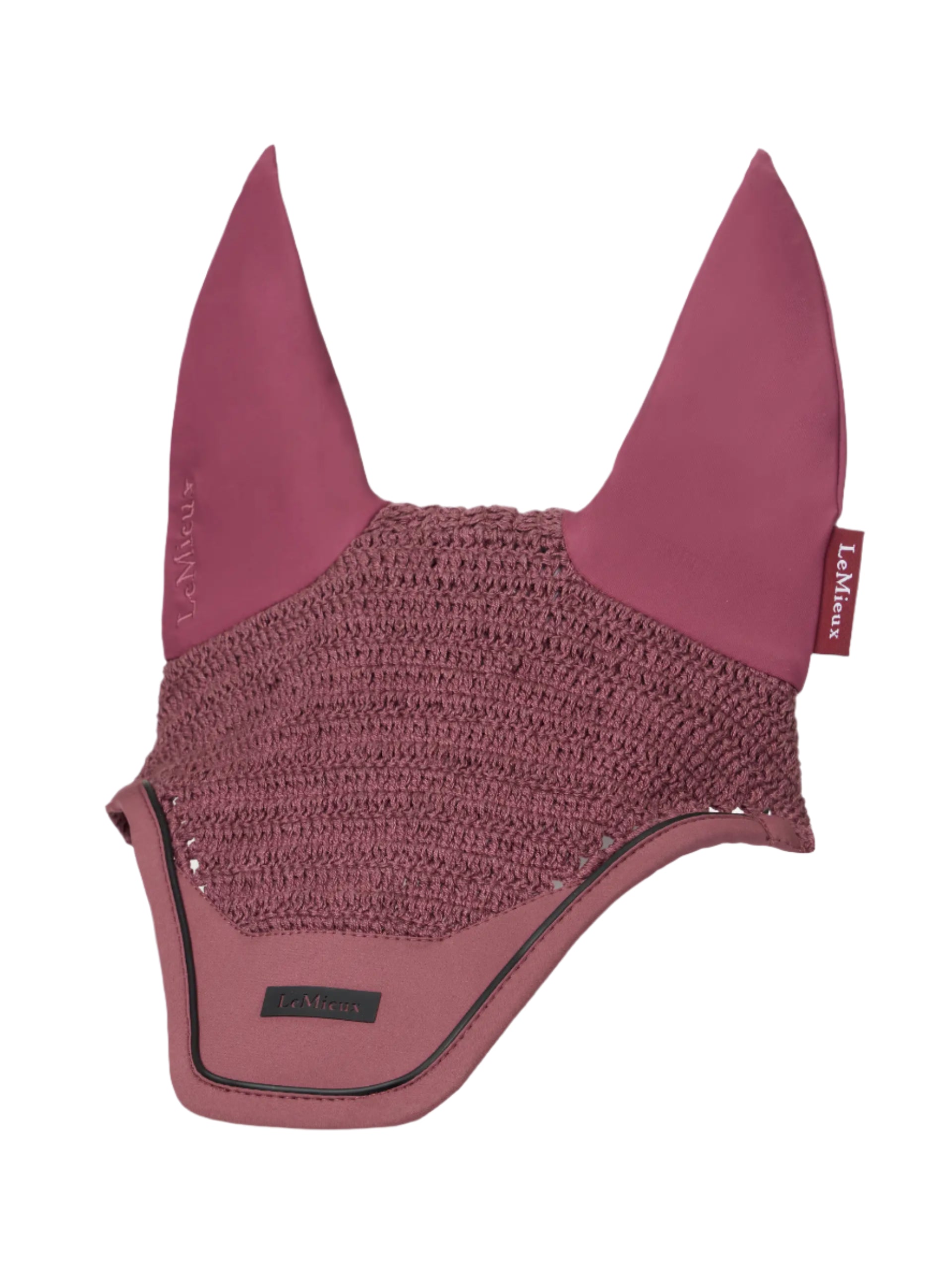 LeMieux Essence Fly Hood Rosewood | Horse Fly Veil | Equestrian Ear Net