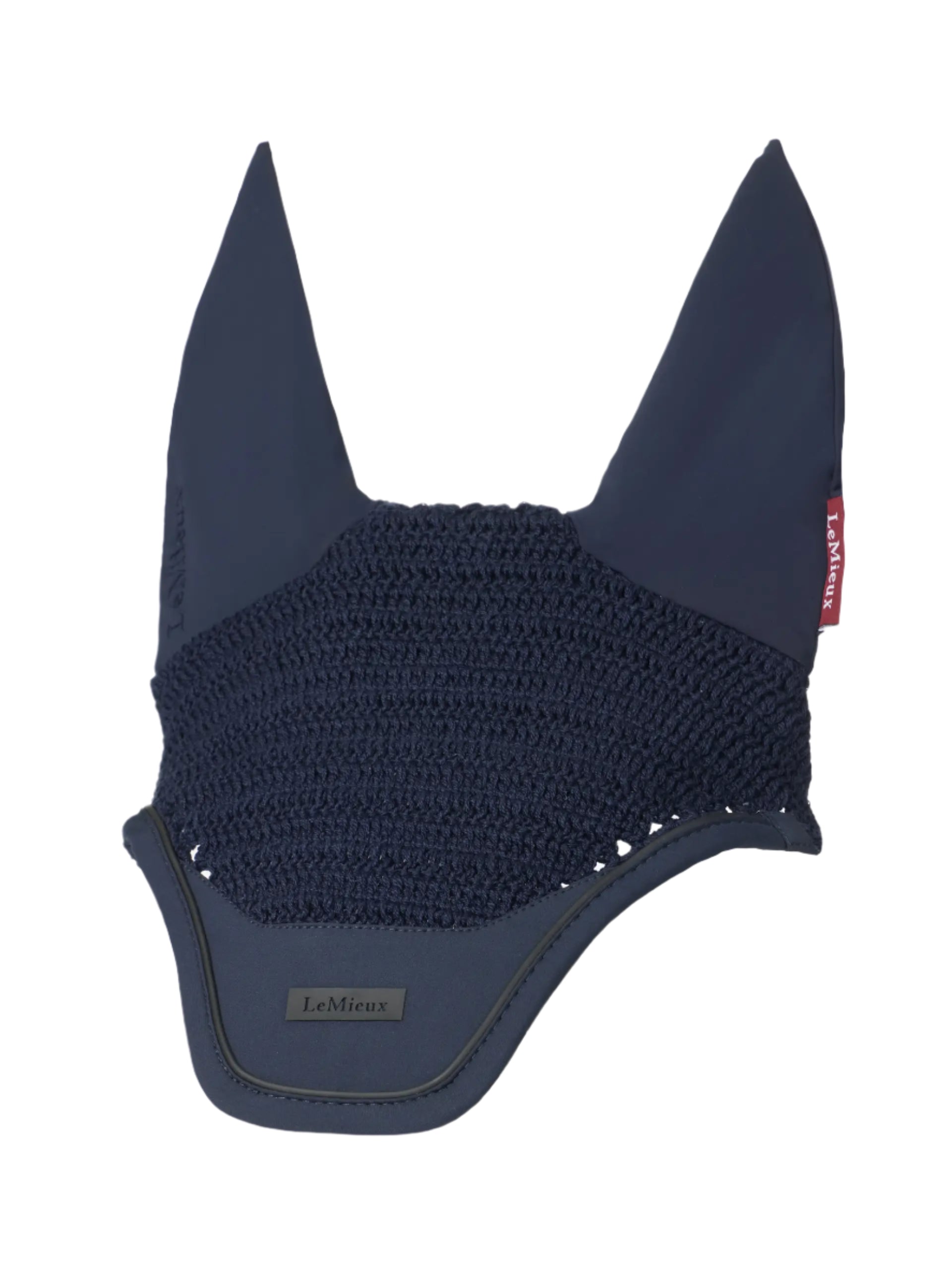LeMieux Essence Fly Hood - Navy Blue Horse Fly Mask for Equestrian Riding