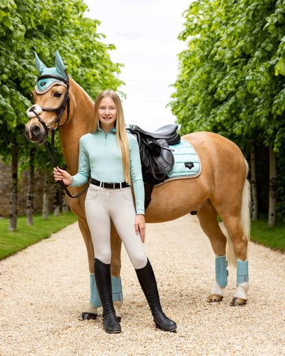 LeMieux Young Rider Aqua Base Layer: Lightweight Equestrian Apparel for Young Riders, Horse Riding Clothes