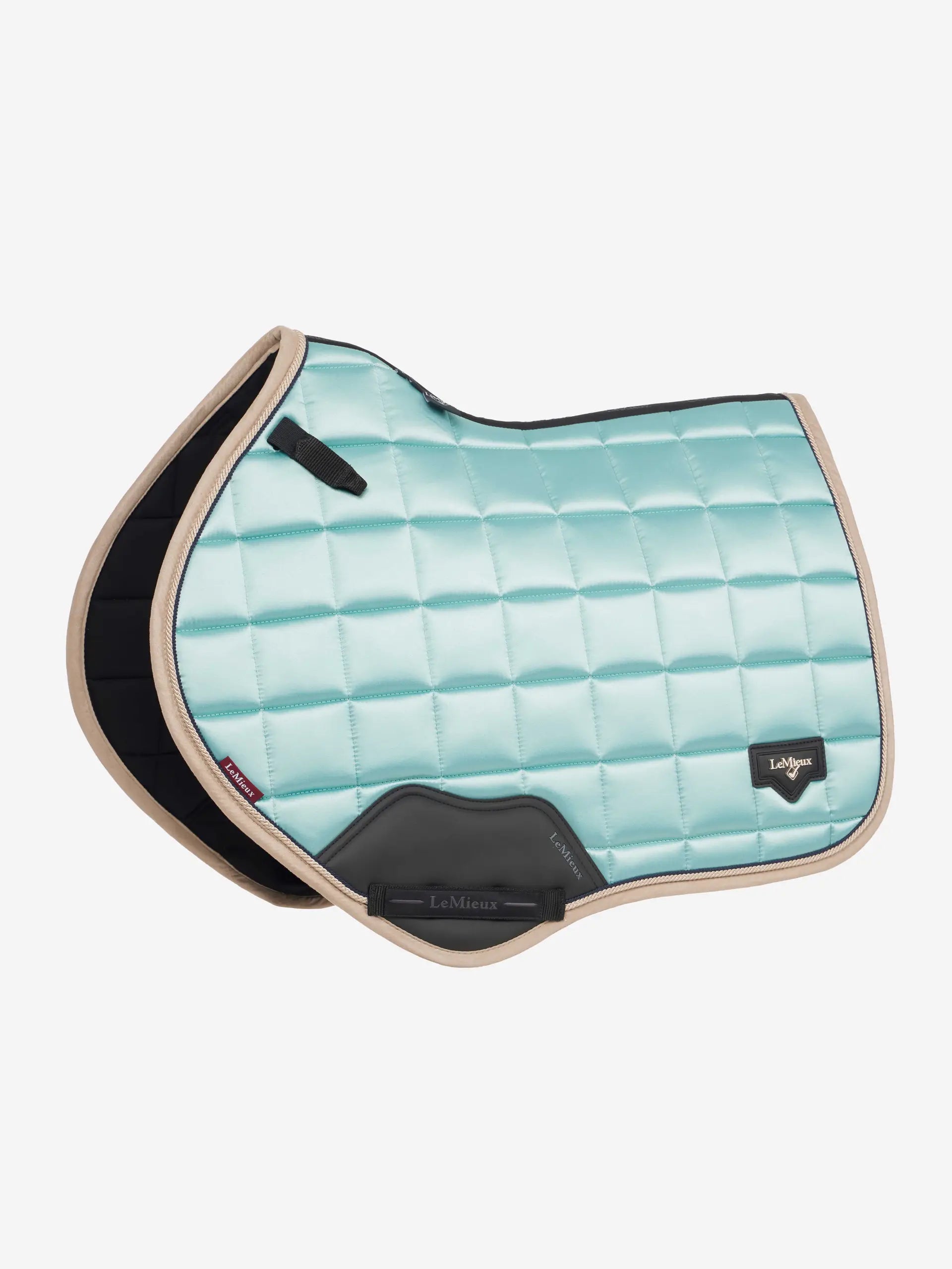 LeMieux Loire Classic Close Contact Saddle Pad - Aqua: Stylish Equestrian Gear for Horse Riding