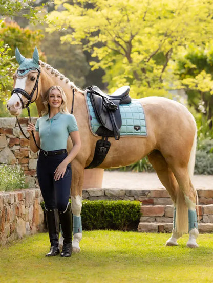 Lemieux Classique Aqua Polo Shirt for Horse Riding: Equestrian Fashion