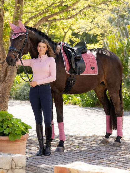 Horse and Rider in LeMieux Peony Dressage Saddle Pad - Equestrian Fashion & Horse Equipment