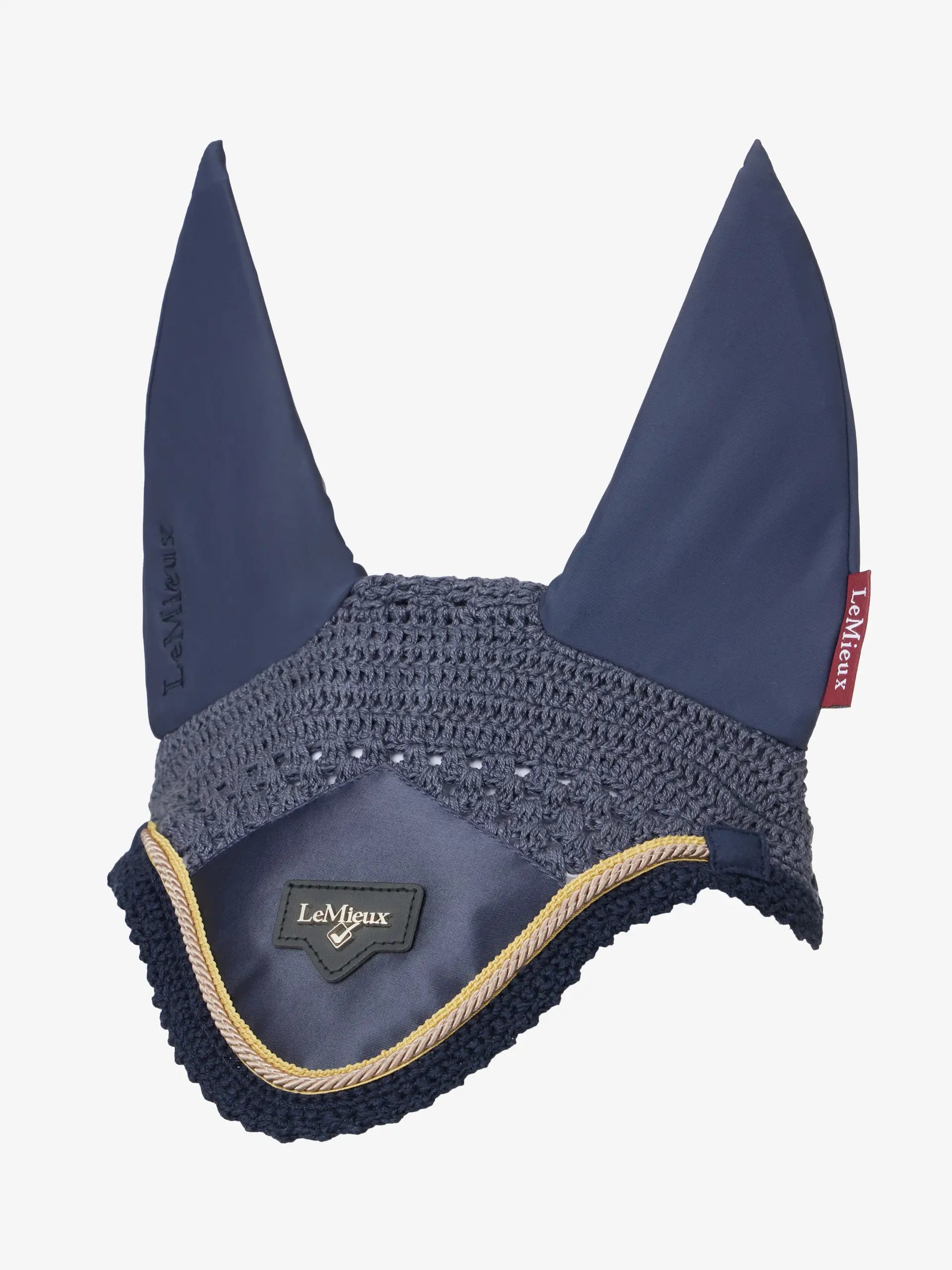 LeMieux Loire Fly Hood Dusk Blue | Horse Fly Veil Equestrian Ear Protection