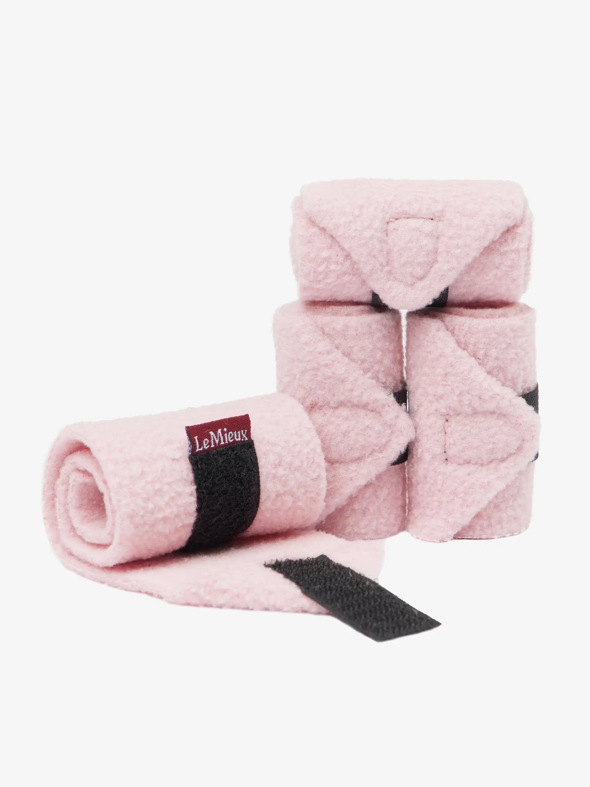 LeMieux Toy Pony Bandages Blossom Pink - Miniature Fleece Polo Wraps for Kids Equestrian Toys - Equiflair