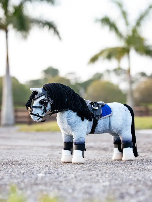 Lemieux Toy Pony Jump Saddle Black Set - High-Quality Miniature Horse Riding Gear for Kids