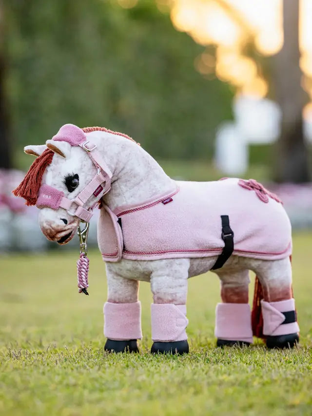 LEMIEUX TOY PONY RUG BLOSSOM: Equestrian Toy Pony in Pink LeMieux Fleece Rug