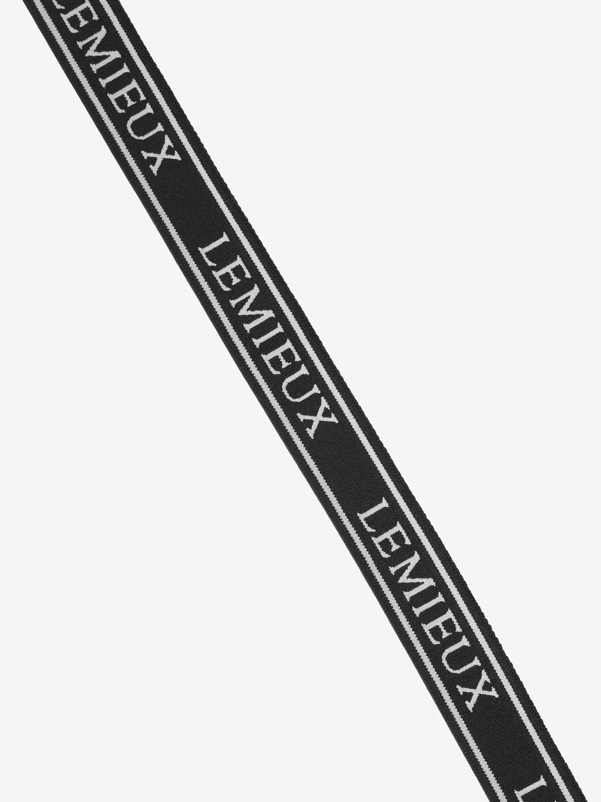 LeMieux Elasticated Belt - Black Equestrian Belt with Horseshoe Buckle