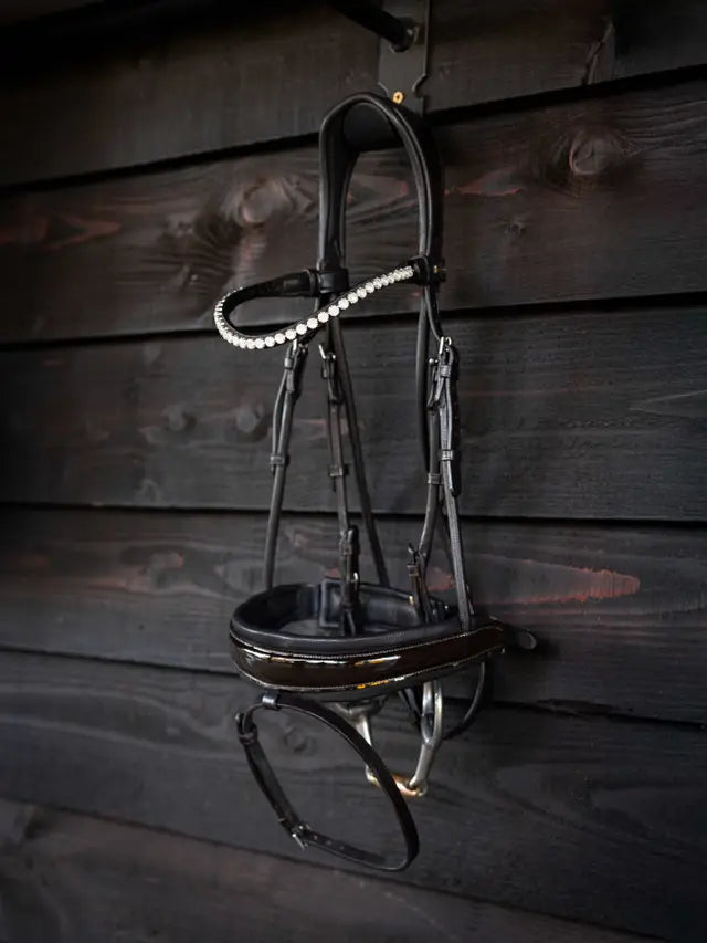 LEMIEUX Ice Crystal Brown Browband: Equestrian Horse Bridle Accessory | Equiflair