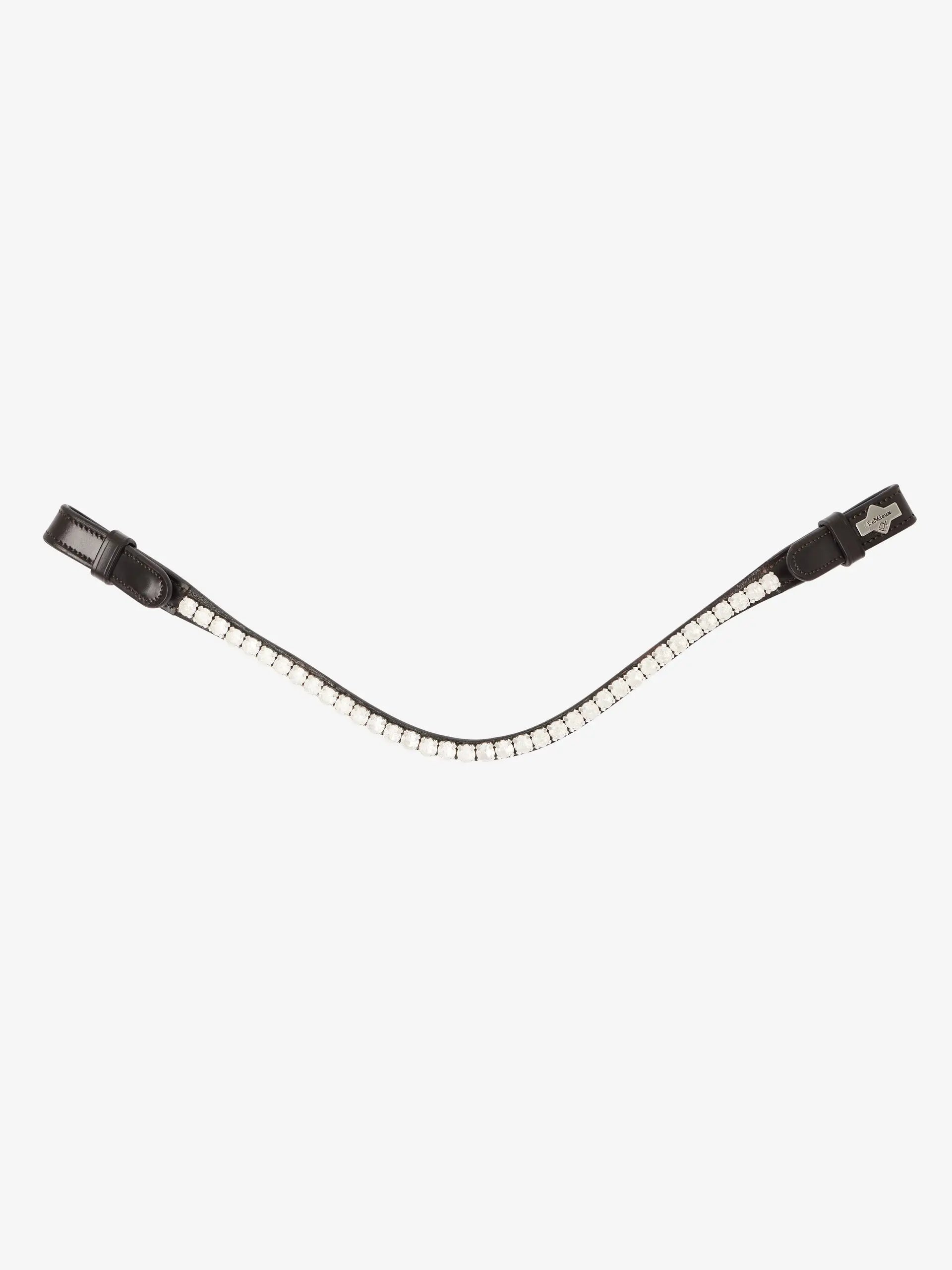 Lemieux Ice Crystal Brown Browband | Horse Riding Headwear | Equiflair