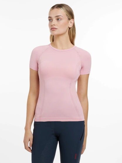 LeMieux Britney Seamless Short Sleeve Top Blossom - Women's Activewear for Exercise