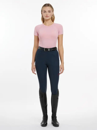LeMieux Britney Blossom Seamless Short Sleeve Training Top for Equestrian Riders
