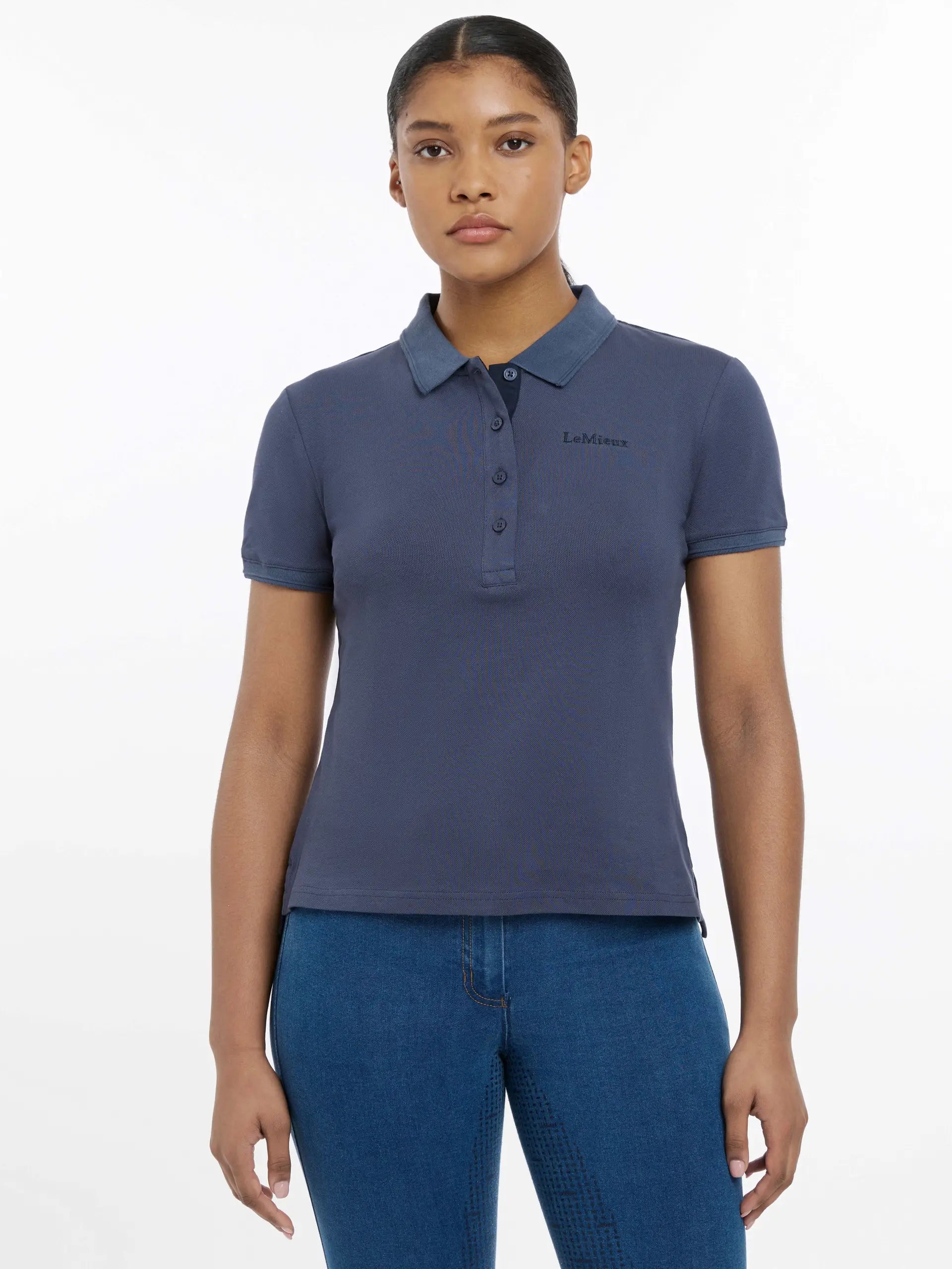 LeMieux Classique Polo Shirt Dusk Blue