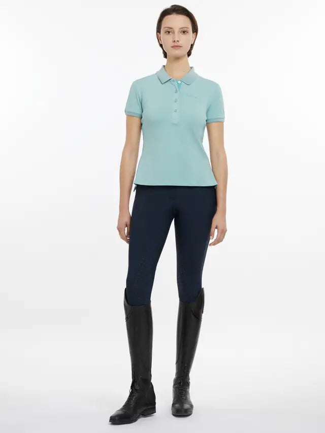Lemieux Classique Aqua Polo Shirt | Equestrian Riding Top | Shop Equiflair Saddlery