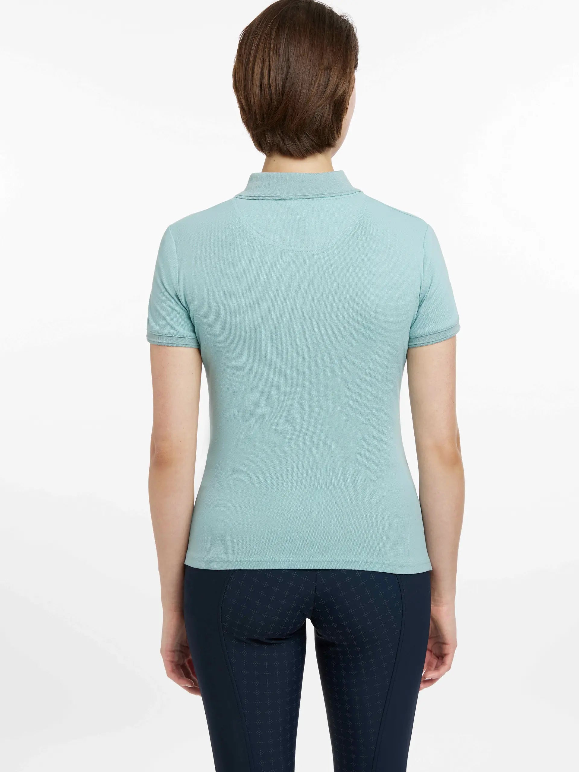 Lemieux Classique Aqua Polo Shirt - Women's Equestrian Apparel, Riding Top