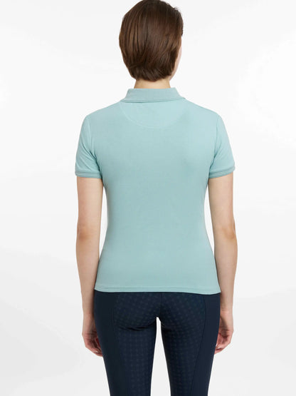Lemieux Classique Aqua Polo Shirt - Women's Equestrian Apparel, Riding Top