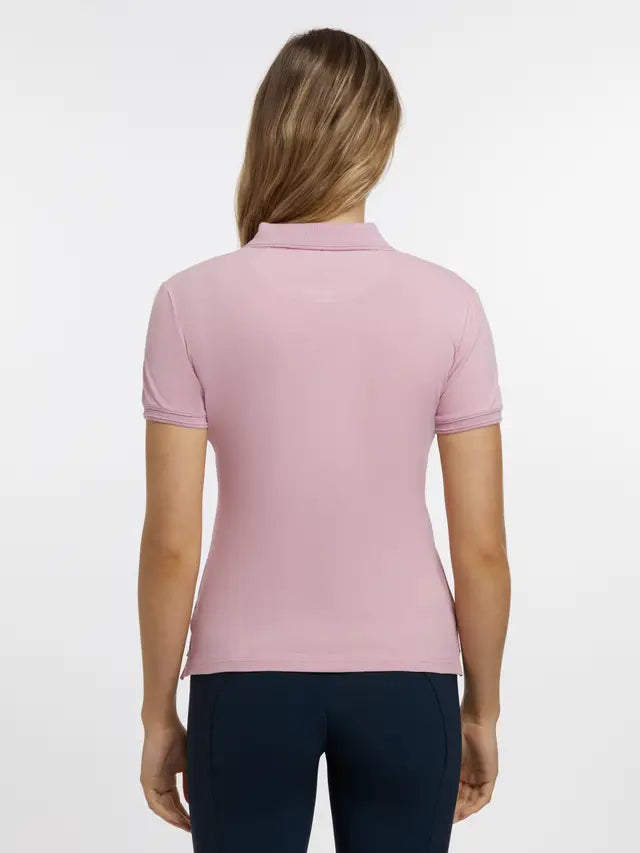 Lemieux Classique Blossom Polo Shirt Back View - Women's Equestrian Style