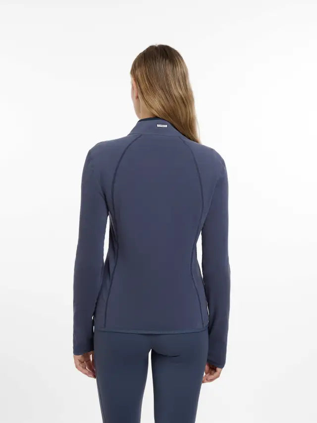 LEMIEUX FAYE FLEECE ZIP THROUGH DUSK BLUE - Women's Fleece Jacket | Equiflair