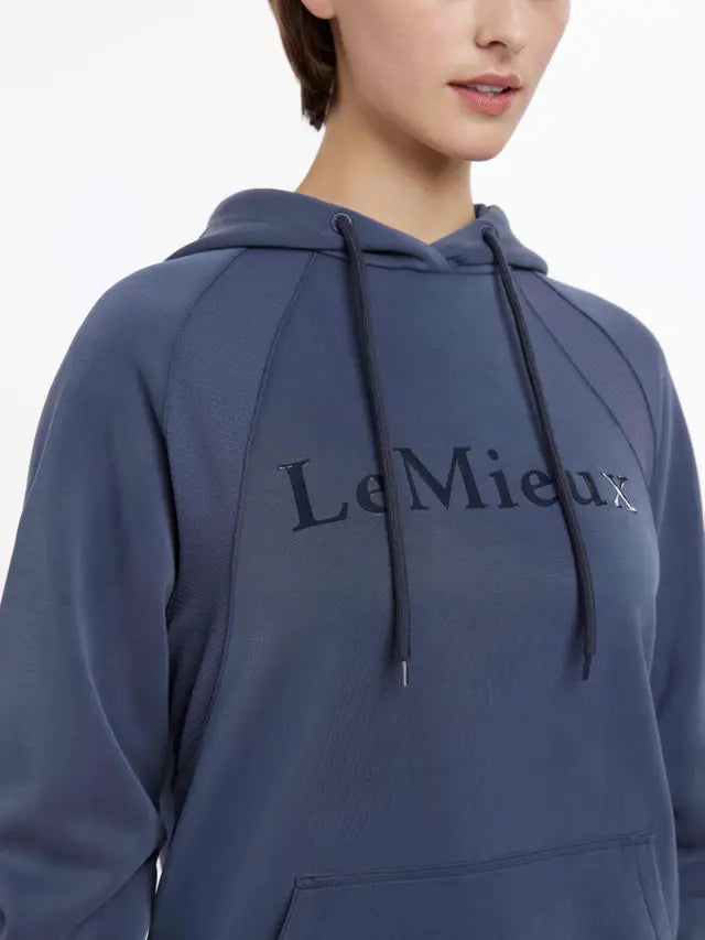 LEMIEUX NADINE HOODIE DUSK BLUE. Women's Lightweight & Breathable Equestrian Hoodie