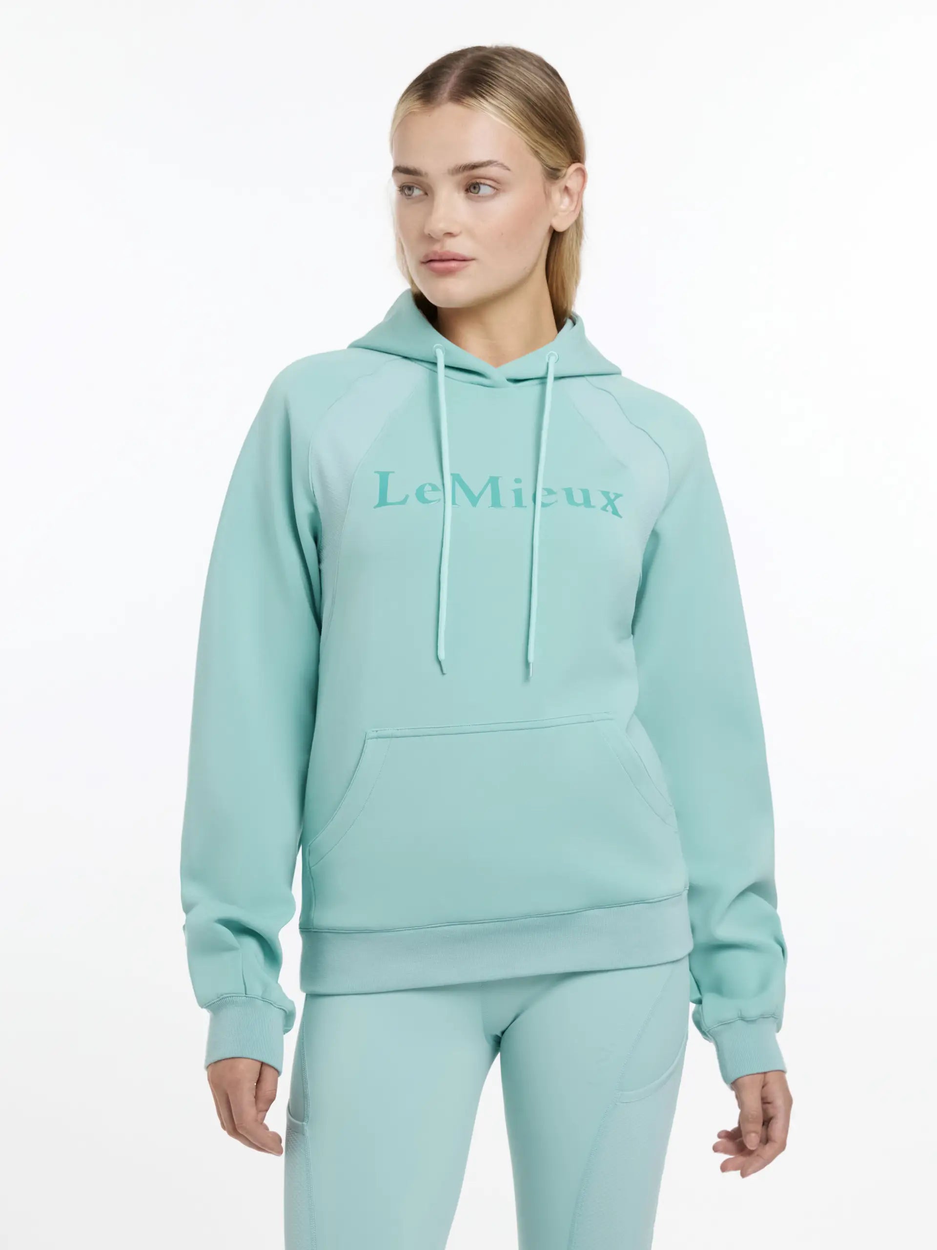 LeMieux Nadine Aqua Hoodie: Women's Equestrian Pullover Sweatshirt