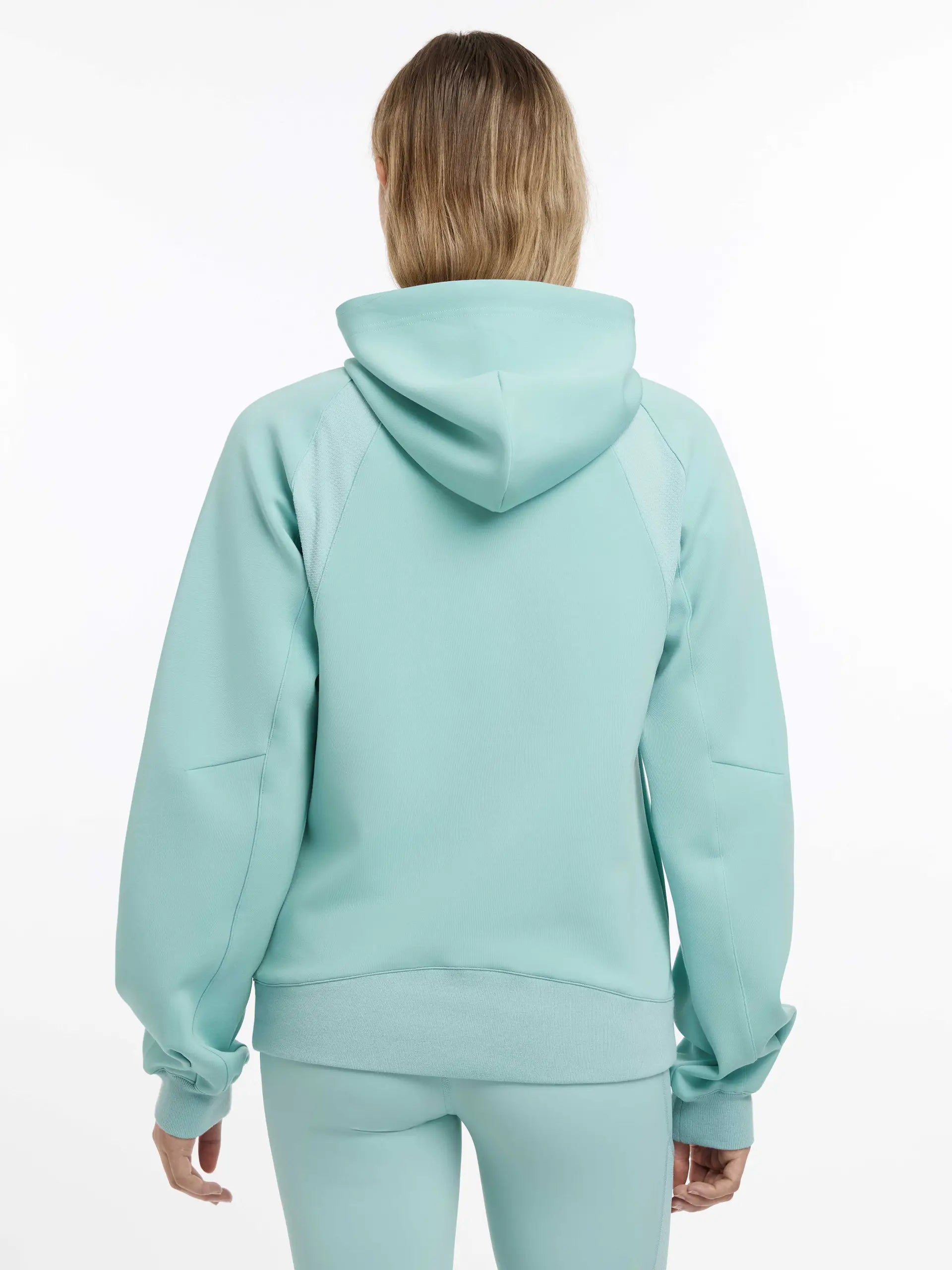 Lemieux Nadine Hoodie Aqua: Women's Breathable Activewear with Mesh Panels - Shop Equiflair for Stylish Hoodies!