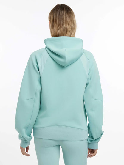Lemieux Nadine Hoodie Aqua: Women's Breathable Activewear with Mesh Panels - Shop Equiflair for Stylish Hoodies!