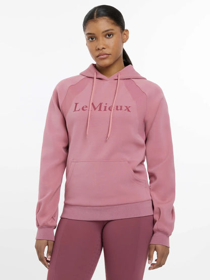 Le Mieux Nadine Hoodie Peony - Lightweight equestrian hoodie with mesh panels at Equiflair. Layering essential.