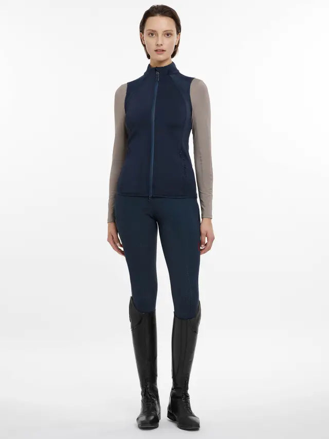 LEMIEUX GAYLE GILET NAVY: Equestrian Riding Vest, Women's Sleeveless Jacket, Equestrian Apparel