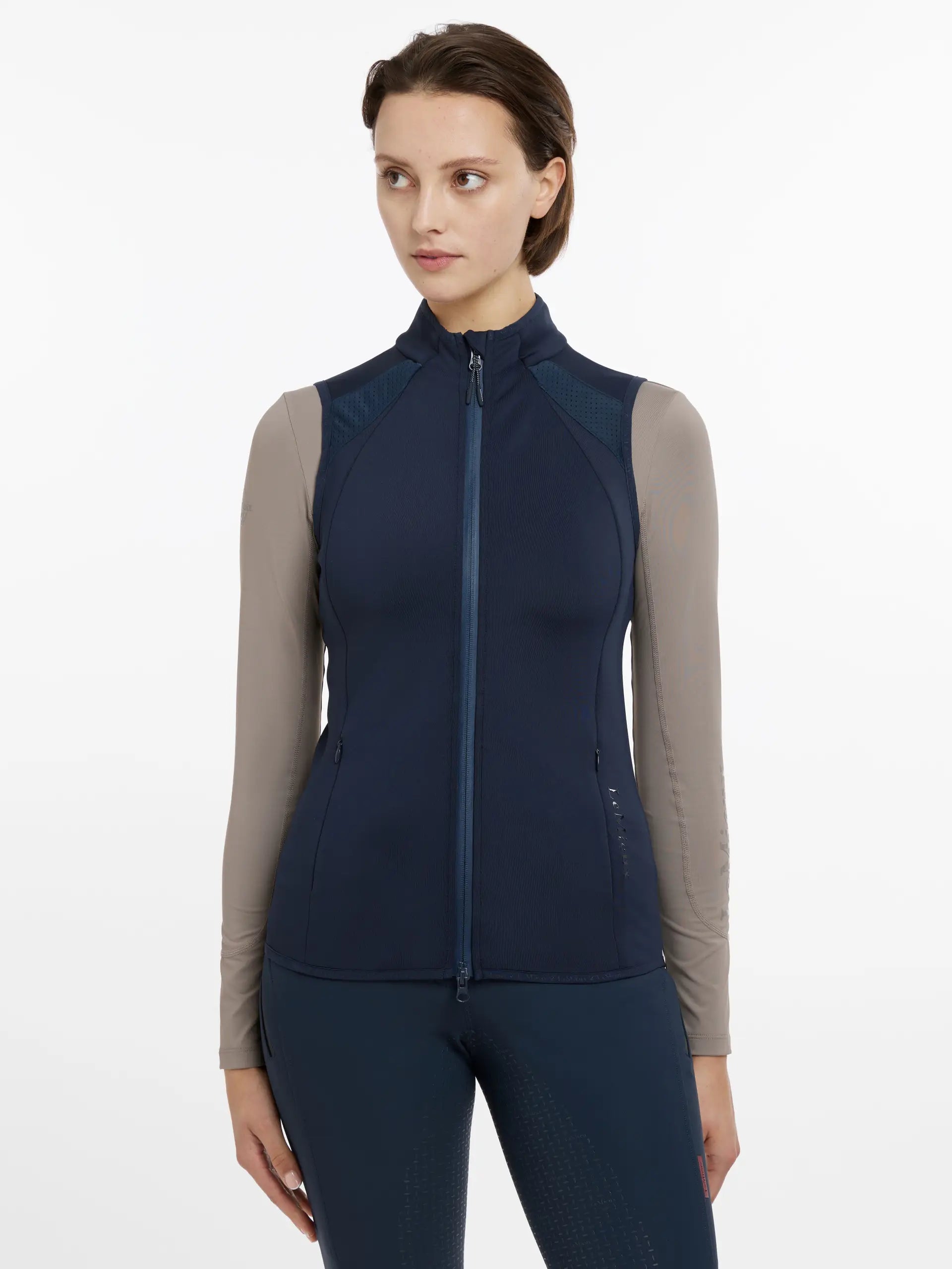 LEMIEUX GAYLE GILET Navy Vest - Equestrian Women's Lightweight Riding Apparel