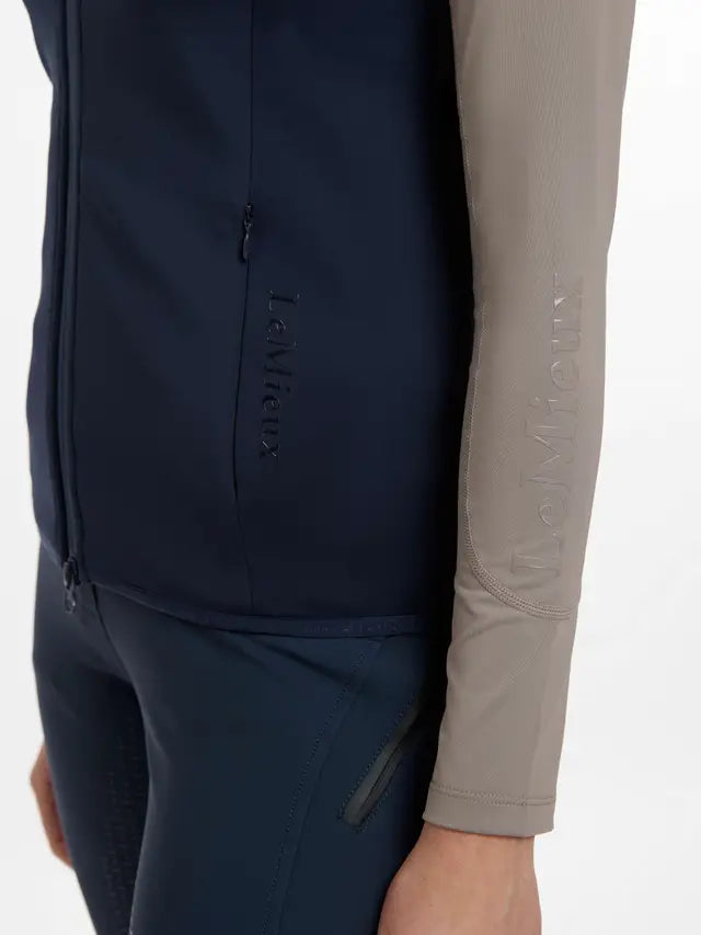 LeMieux Gayle Gilet Navy - Equestrian Vest, lightweight & stylish! #LeMieux #equestrianfashion