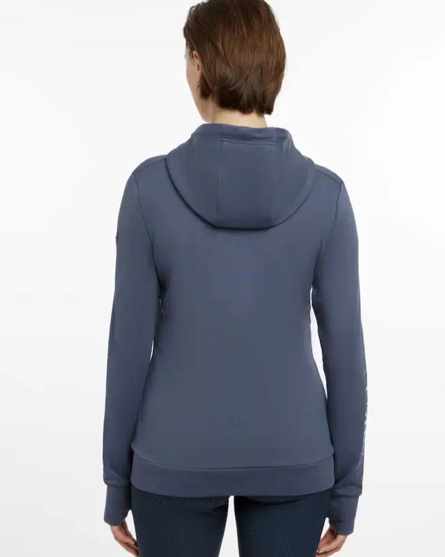 Lemieux Tabi Tech Zip Through Hoodie Dusk Blue: Women's Technical Activewear