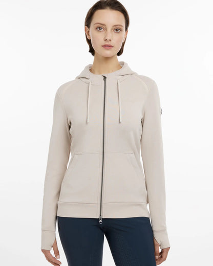 Lemieux Tabi Tech Stone Zip Through Hoodie - Women's Breathable Layering Hoodie. Sporty, Stylish, Comfortable Active Wear