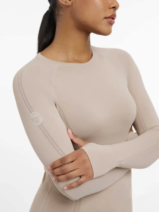 LeMieux Britney Seamless Long Sleeve Top Almond