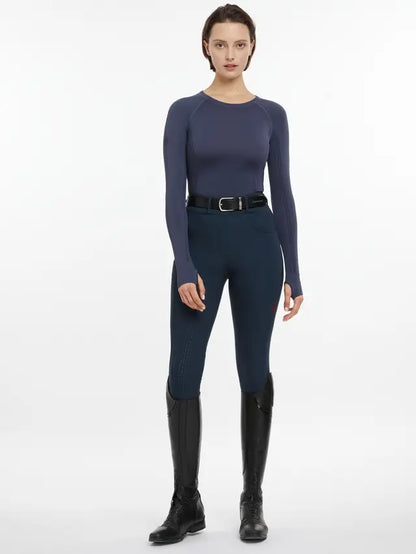 Lemieux Dusk Blue Seamless Long Sleeve Top | Equiflair Equestrian Women's Fashion Riding Breeches & Boots
