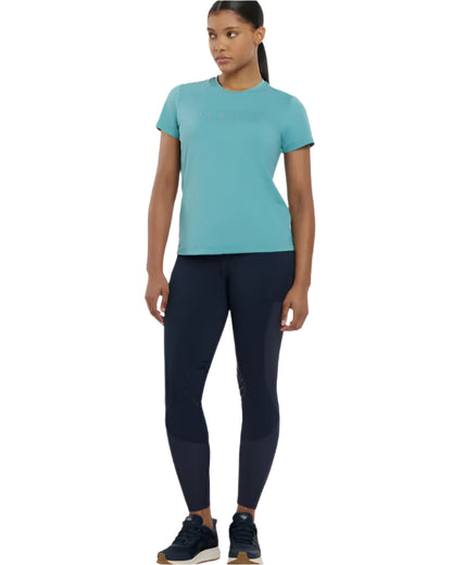 LeMieux Lagoon Sports T-Shirt & Riding Leggings. Equestrian Apparel for Women.