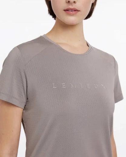 Lemieux Sports T-Shirt in Pecan - Equestrian Riding Apparel, Quick-Drying & Moisture-Wicking Top