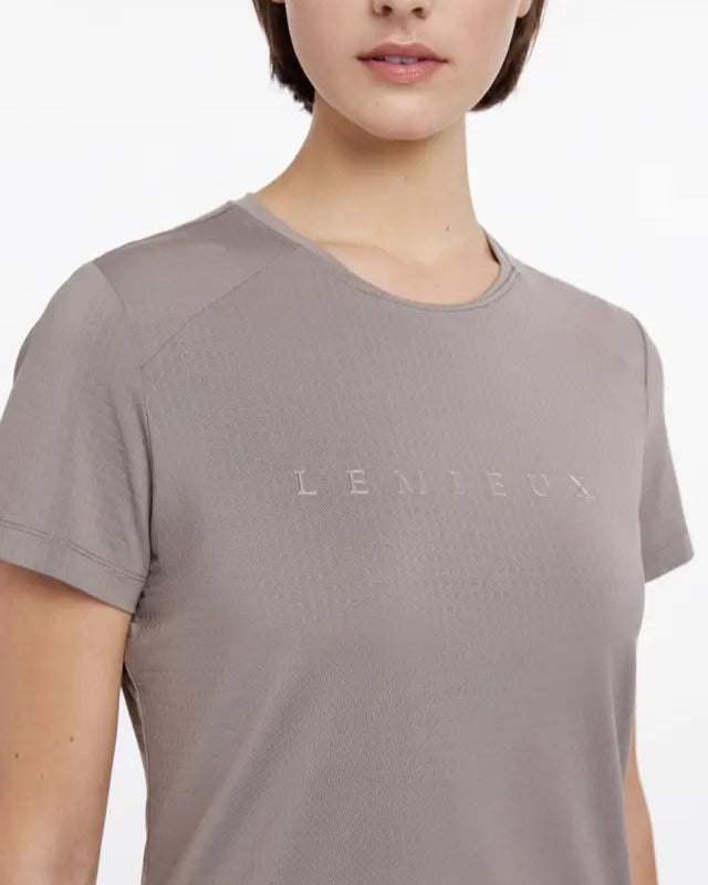 Lemieux Sports T-Shirt in Pecan - Equestrian Riding Apparel, Quick-Drying & Moisture-Wicking Top