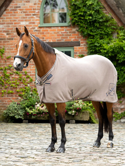 LEMIEUX KUDOS Bamboo Horse Cooler Pecan - Equine Blanket for Cooling, Travel & Post-Exercise