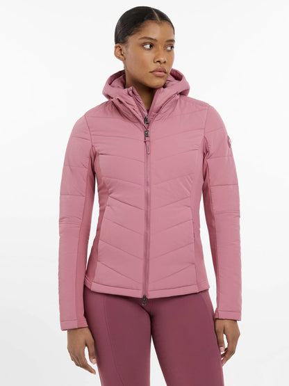 LeMieux Brioney Hybrid Jacket Peony: Women's water-repellent insulated jacket with detachable hood - Shop now!