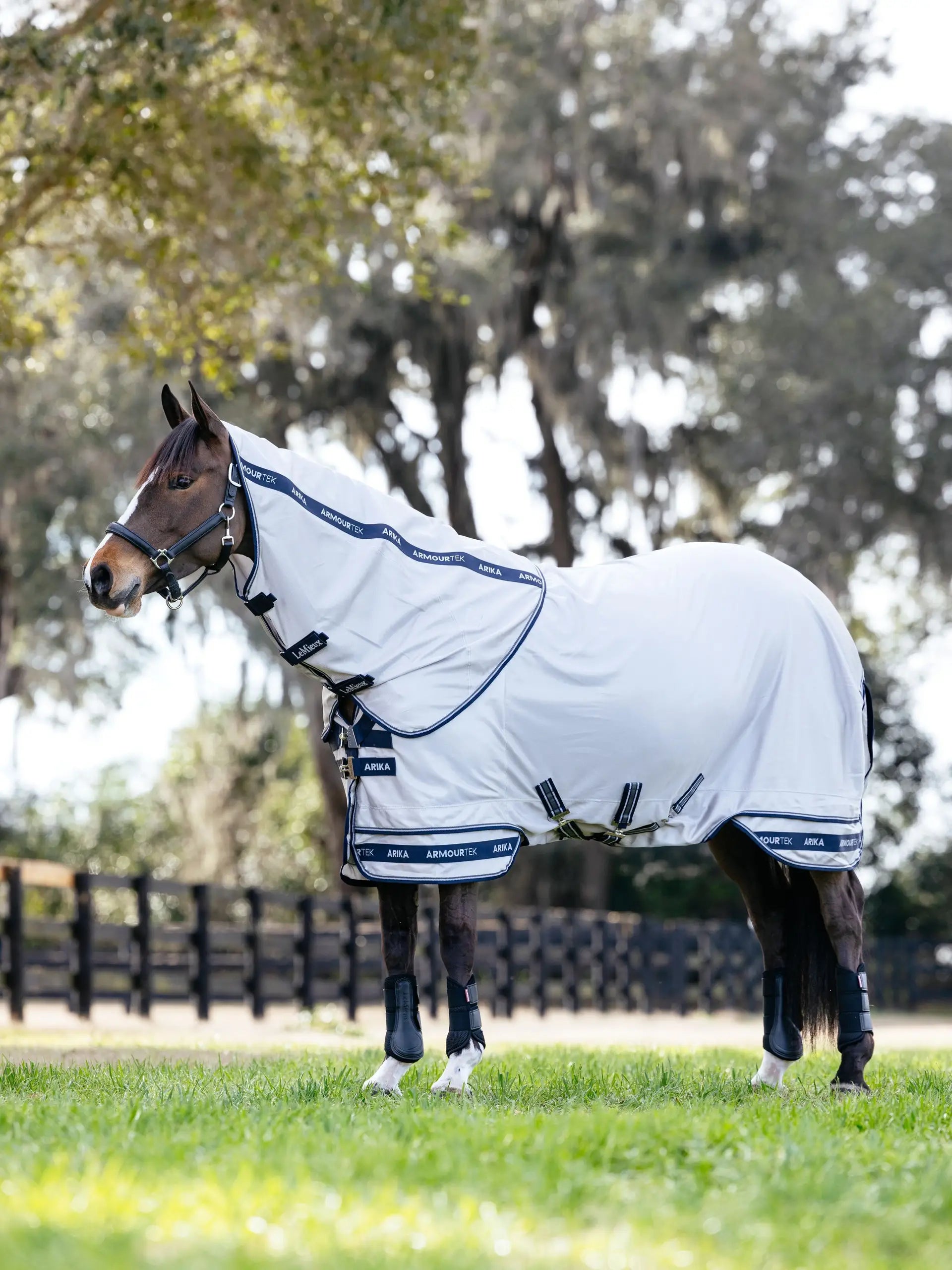LeMieux Arika Armour-Tek Fly Rug Grey: Horse Fly Protection, UV Protection, Breathable Mesh